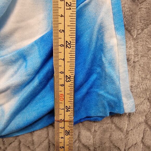 AT&T Top Shirt Womens Size Medium Twist Hem Uniform Employee Team Colors Tie Dye - Picture 4 of 7